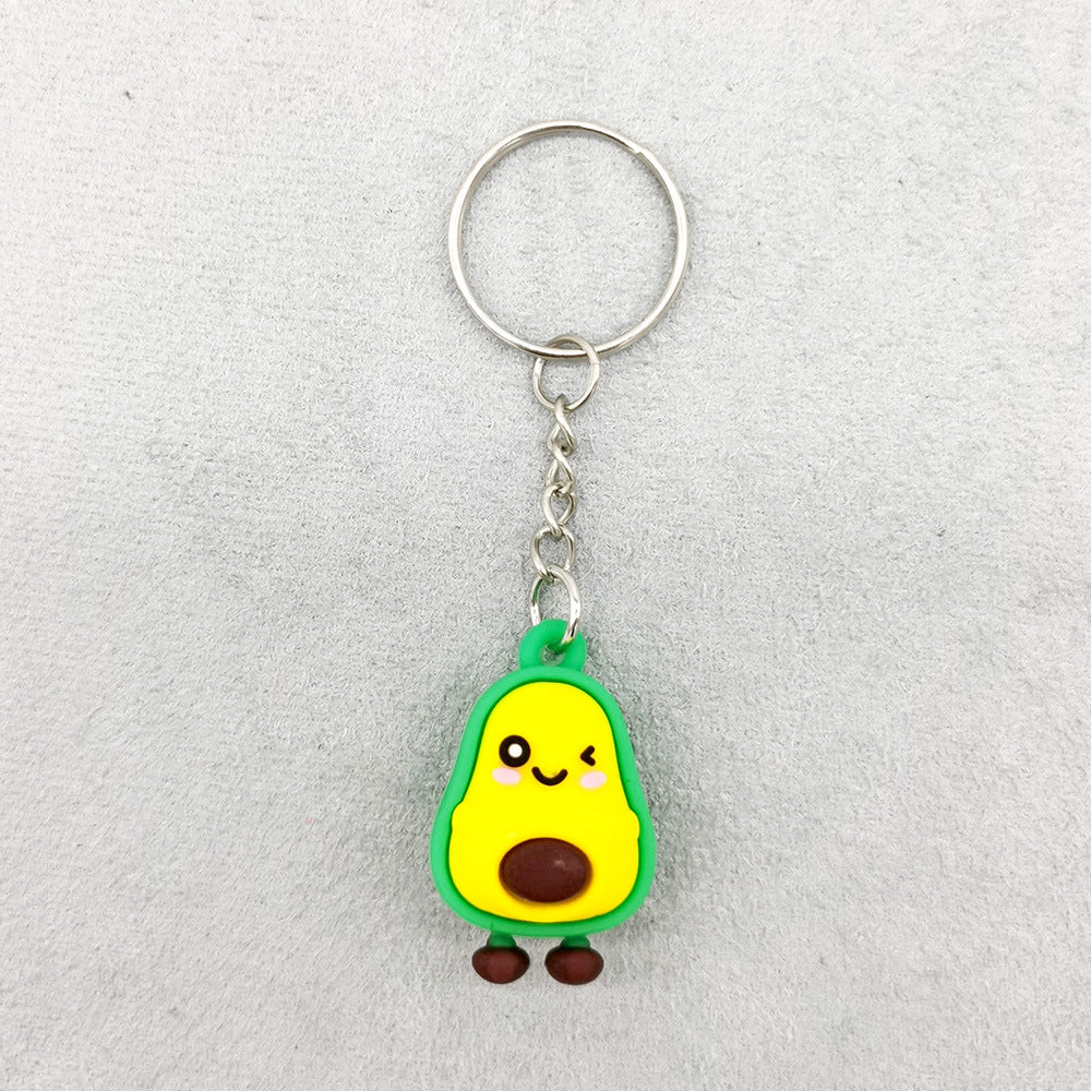 Wholesale Imitation Avocado PVC Keychain